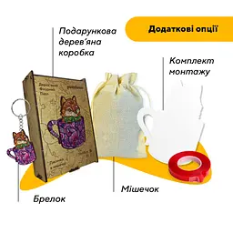 Пазл дерев'яний Лисичка в чашечці, А5, Картонна коробка 35 елементів - мініатюра 5