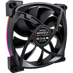 Кулер до корпусу MONTECH RX140 PWM BLACK - мініатюра 3