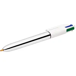 Ручка кулькова BIC 4 Colours Shine Silver, 1 мм, 4 кольори, 12 шт. (919380) - мініатюра 4