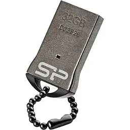 USB Flash накопичувач Silicon Power 32GB Touch T01 iron gray (SP032GBUF2T01V1K) - мініатюра 2