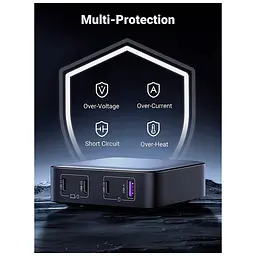 Зарядний пристрій Ugreen GaN серії Nexode CD328, 4xUSB 100 Вт (3xUSB-C + USB-A QC 3.0), чорний (90928) - мініатюра 4