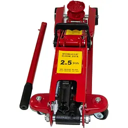 Домкрат автомобільний підкатний червоний 2.5 т Horizontal Jack