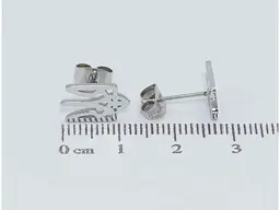 Сережки Xuping TTM Stainless Steel колір Родій пусети "Герб України" (161760) - мініатюра 3