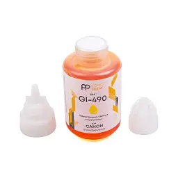 Чорнило PowerPlant Canon GI-490 G1400/G2400/G3400 140г Yellow (PP490Y) - мініатюра 4