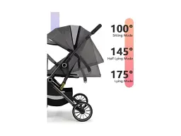 Дитяча коляска прогулянкова 525Baby Grey - мініатюра 8