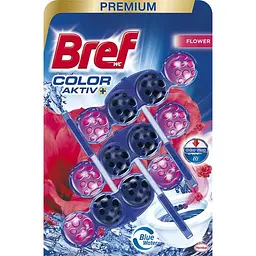 Уцінка. Туалетний блок для унітазу Bref Color aktiv Квіткова свіжість 150 г (3 шт. х 50 г) (763114)