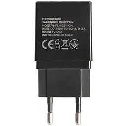Мережевий зарядний пристрій Florence 2USB 2A + MicroUSB Cable Black (FL-1021-KM) - мініатюра 2
