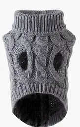 Светр для собак та котів EcoToys Grey M сірий A: 25 см B: 36 см C: 27 см 6943 - мініатюра 2