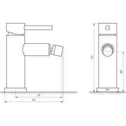 Змішувач для біде Globus Lux ALPEN SBT1-106 - мініатюра 5