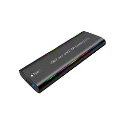 Кишеня зовнішня Dynamode M.2 SSD NVMe/SATA combo USB3.2 GEN2 Type-C aluminium black (DM-CAD-SSD10) - мініатюра 3