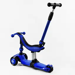 Самокат-велобіг 3 в 1 Best Scooter 32х14х61-75 см Синій 000231682 - мініатюра 3