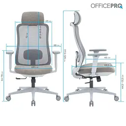 Офісне крісло OfficePro Wave OC599-G-G-G (OC599-G-G-G) - мініатюра 9