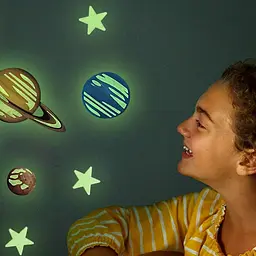 Набір сяючих наклейок 4M Glow Планети та 100 зірок (00-05631) - мініатюра 4