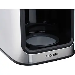Кавоварка Ardesto крапельна Steel Collection YCM-D1200 1.2 л зерно+мелена сріблясто-чорна - мініатюра 4