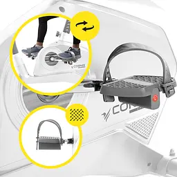 Велотренажер електромагнітний Cornix Amber White/Grey - мініатюра 10