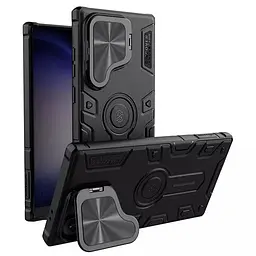 TPU+PC чохол Nillkin CamShield Armor Prop для Samsung Galaxy S24 Ultra Black - мініатюра 4