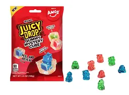 Жувальні цукерки Amos Juicy Drop Gummy Mystery Cube Original 142г - мініатюра 2