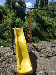 Дитячий комплекс з гіркою і гойдалка для вулиці - мініатюра 4