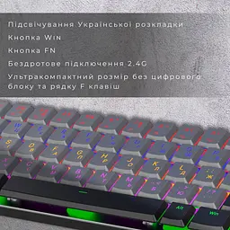 Клавіатура GamePro MK122R Red Outemu Switch Dark Gray [121472] - мініатюра 10