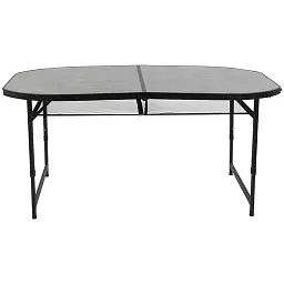 Стіл Bo-Camp Northgate Oval Black Grey 150 x 80 см (1404188) - мініатюра 2