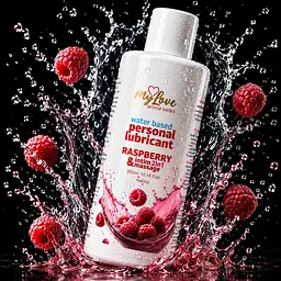 Лубрикант MyLove Aroma Series IntimMassage 2in1 Raspberry, 300 мл - мініатюра 2