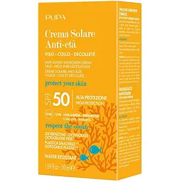 Антивіковий сонцезахисний крем Pupa Anti-Aging Sunscreen Cream High Protection SPF 50, 50 мл (1067473) - мініатюра 3