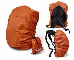 Чохол для рюкзака 45 л raincover помаранчевий
