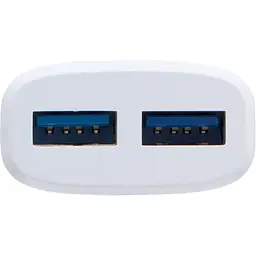 Зарядний пристрій INKAX CD-11 Travel charger + Lightning cable 2USB 2.4A White - мініатюра 3