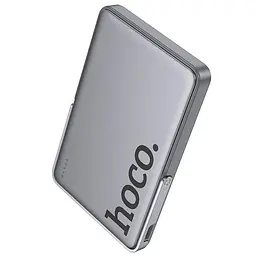 Портативне зарядне - магнітний павер банк Hoco Q36 Sunlight magnetic suction + holder PD 20W 5000 mAh - мініатюра 4