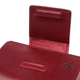 Практичне жіноче портмоне Grande Pelle 11574 бордове - мініатюра 5