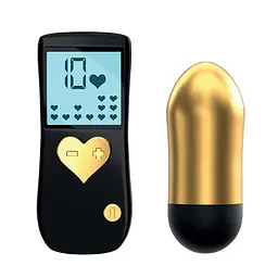 Віброяйце Love To Love Cry Baby Gold, 8 см (чорно-золоте)
