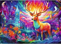 Пазл Trefl Dream Scapes Містичний Олень 1000 ел. (10933) - мініатюра 2