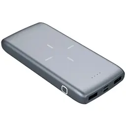 Зовнішній акумулятор (павербанк) Platinet 10000mAh 18W QI Wireless Charging Type-C Black (44244)