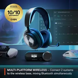 Ігрова гарнітура SteelSeries Arctis Nova Pro Wireless P Black PC/PS/SW/MAC/MOB - мініатюра 6