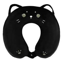 Подушка для шиї ARDESTO Travel Black Cat, 30х30см, чорний (ART3033NEP)