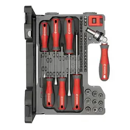 Набір викруток з комплектом насадок INTERTOOL VT-3352 51 елемент у кейсі - мініатюра 2