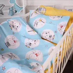 Підковдра MirSon 20-0044 Cats and bunnies бязь 110х140 см (2200010273717) - мініатюра 2