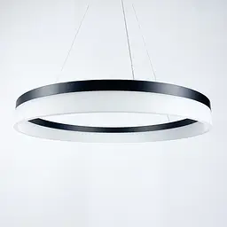 Сучасна LED люстра у чорному каркасі | Арт. M 2702 BK | Line F - мініатюра 6
