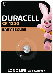 Спеціальна літієва батарейка типу «таблетка» Duracell 1220 3V, (CR1220), 1 шт. в упаковці
(7091707)