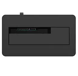 Зовнішня кишеня Maiwo для HDD 2,5"/3,5" SATA через USB3.0 безвинтов. крепление пластик черн. (K308P) - мініатюра 3