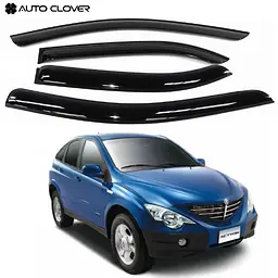 Дефлектори вікон ветровики для Ssang Yong Action 2005-2009 4 шт (Auto Clover)