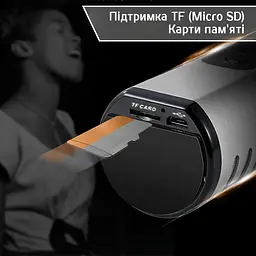 Бездротовий караоке-мікрофон Losso K6 Premium з вбудованим динаміком і Bluetooth Silver (18962) - мініатюра 7