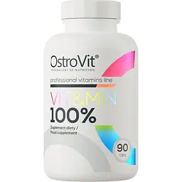 Вітаміни та мінерали OstroVit 100% Vit&Min 90 таблеток