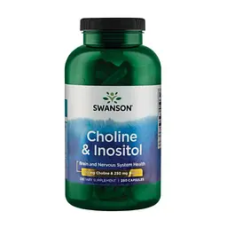 Холін та інозитол Choline Inos 250 mg 250 caps