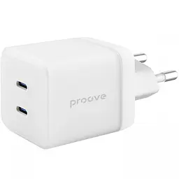 Зарядний пристрій Proove Pure GaN Max 67W (Type-C + Type-C) white (WCPU67022202) - мініатюра 3