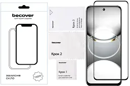 Скло захисне BeCover Tecno Spark 30 (KL6) Black (712500) - мініатюра 3