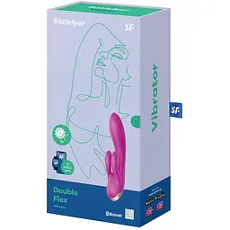 Смарт вібратор кролик із подвійним відростком Satisfyer Double Flex - мініатюра 4