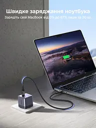 Мережевий зарядний пристрій GaN UGREEN Nexode Air X880 з виходом USB-C до 100 Вт (75240B) - мініатюра 9