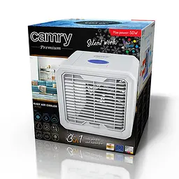 Охолоджувач Easy Air Cooler Camry CR 7321 - ОХОЛОДЖУЄ, ОЧИЩАЄ, ЗВОЛОЖУЄ - мініатюра 9