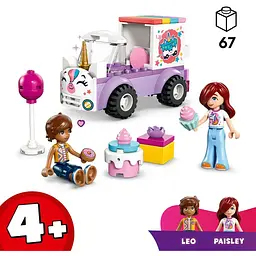 Конструктор LEGO Friends Автомобіль для доставки тортів з єдинорогами 67 деталей (42675) - мініатюра 4